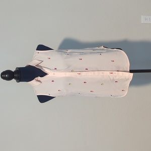 Sleeves blouse with cocktail print